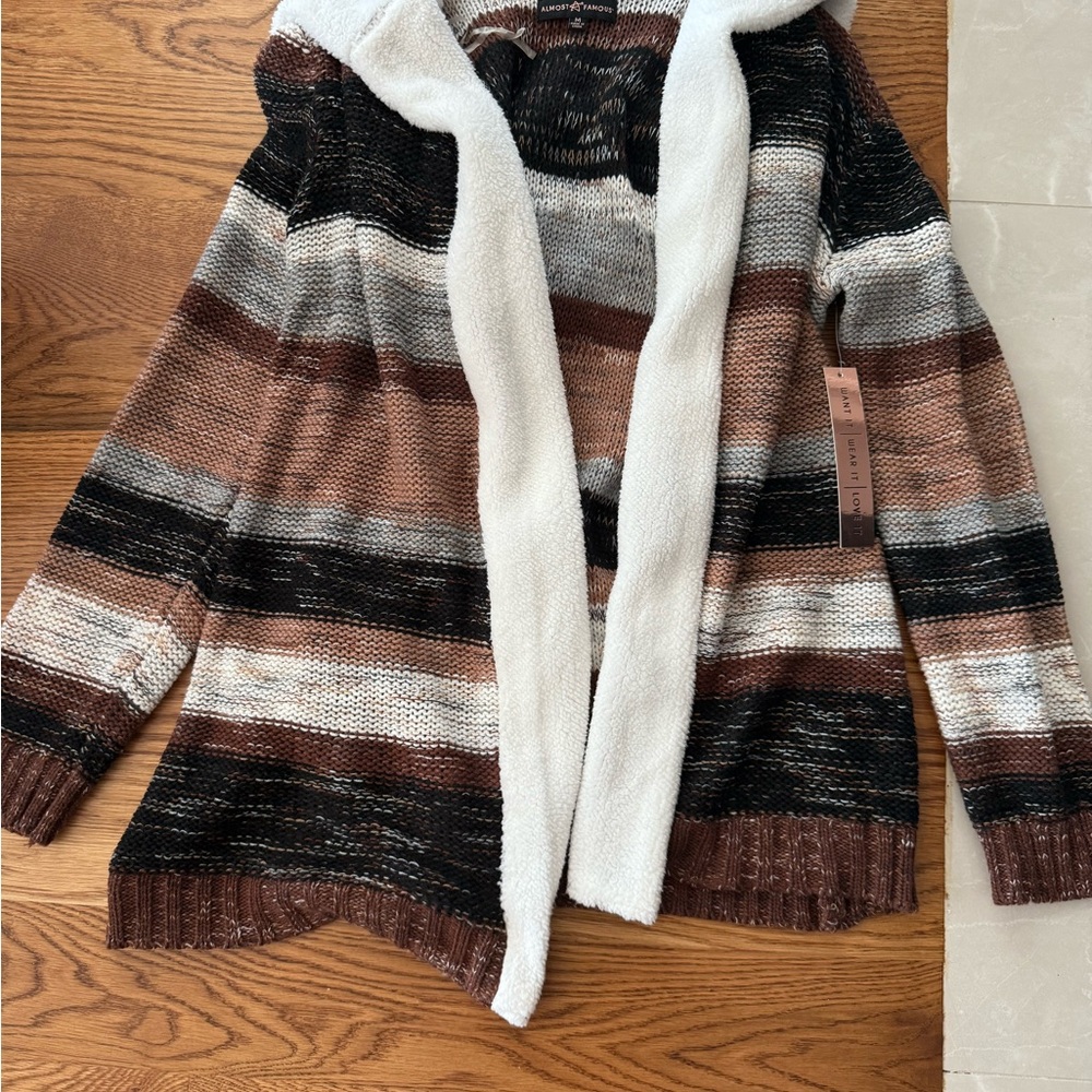 NWT Striped Brown Women's Sweater (M)